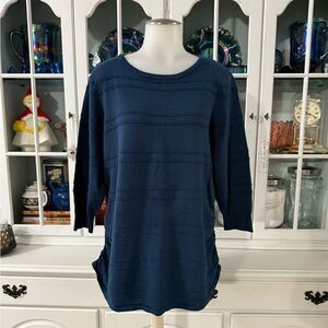 Lane Bryant Blue Thin Knit Sweater Size 14/16